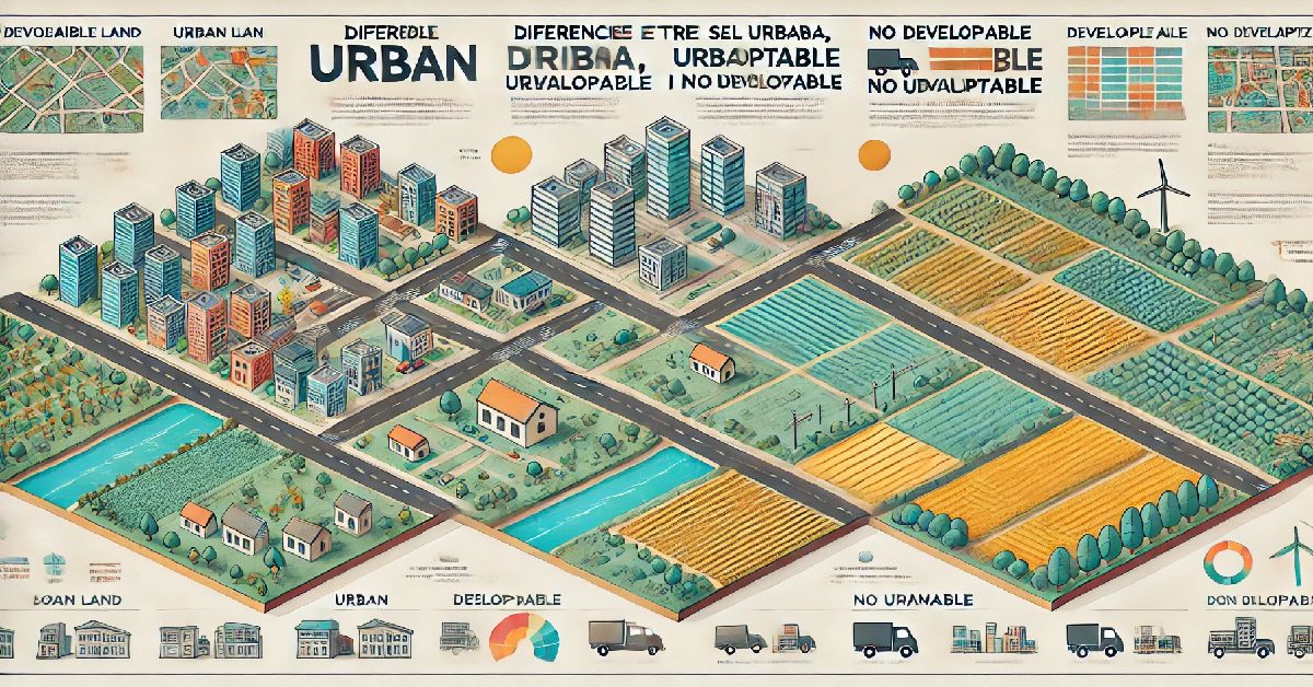 Diferències entre sòl urbà, urbanitzable i no urbanitzable